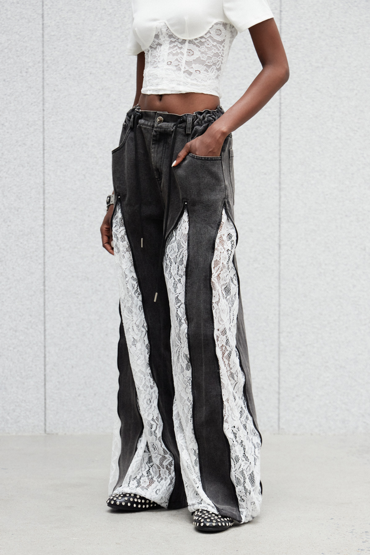 Caprina Deconstruct Lace Jeans