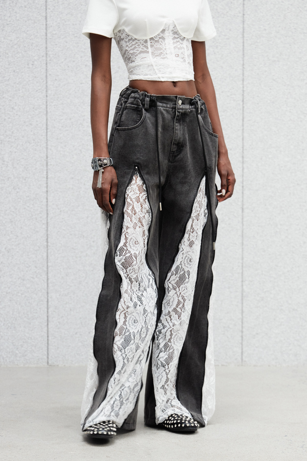 Caprina Deconstruct Lace Jeans