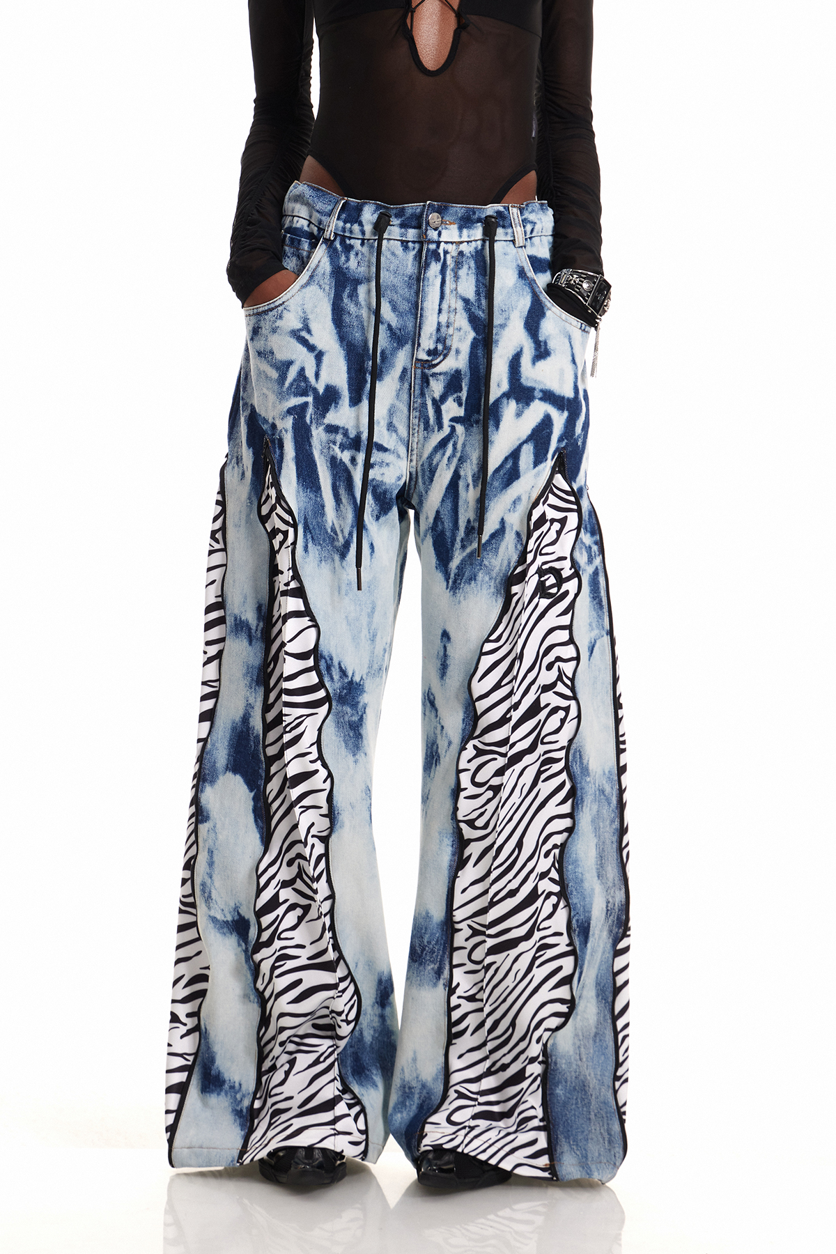 Caprina Deconstruct Tie Dye Barrel Jeans