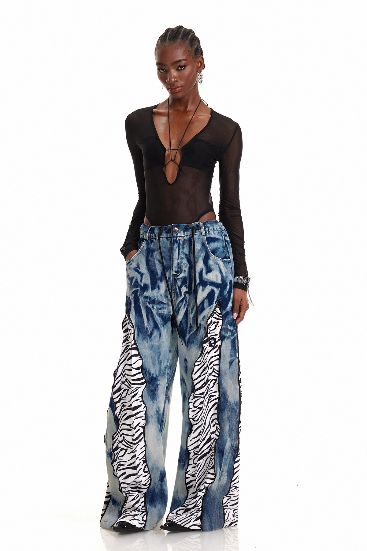 Caprina Deconstruct Tie Dye Barrel Jeans