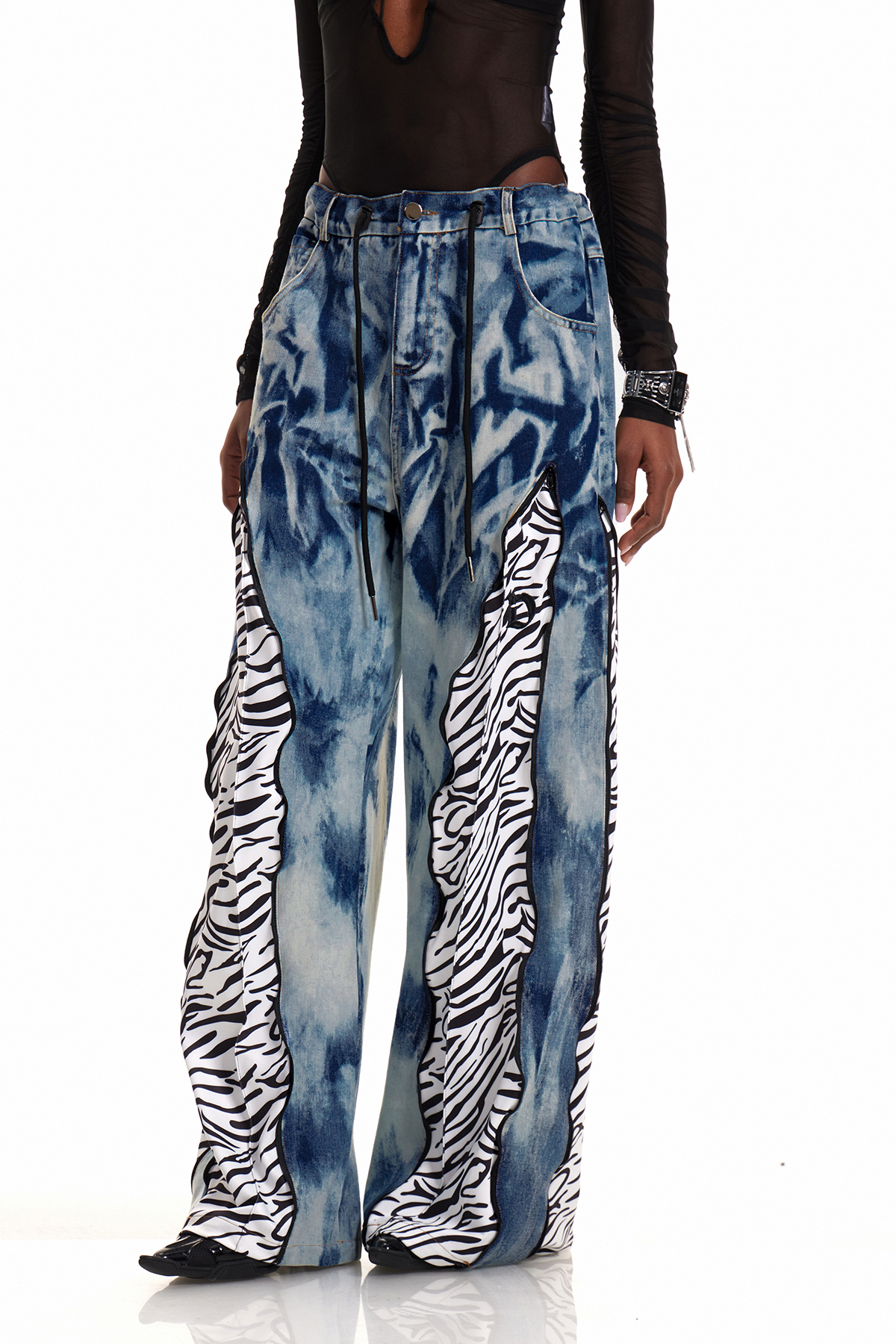 Caprina Deconstruct Tie Dye Barrel Jeans