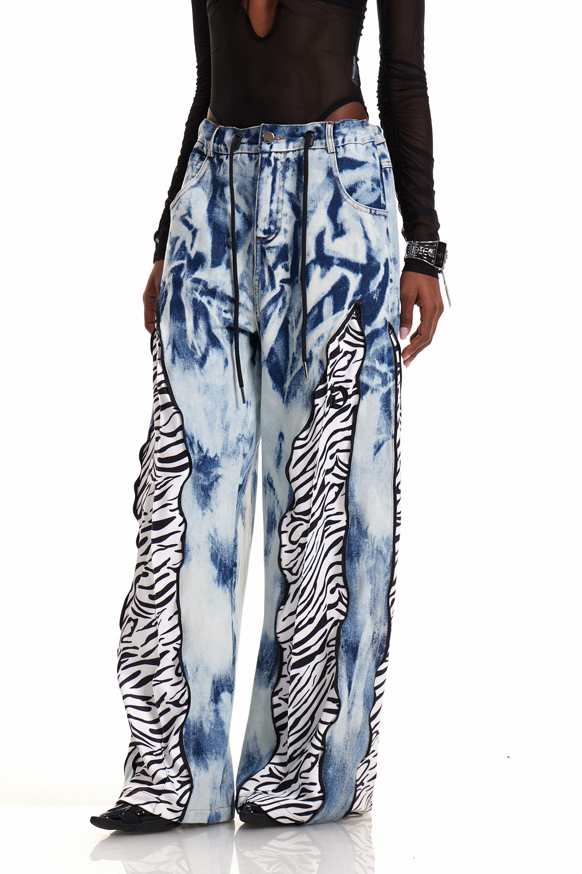 Caprina Deconstruct Tie Dye Barrel Jeans