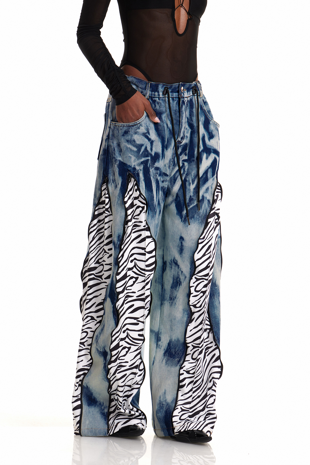Caprina Deconstruct Tie Dye Barrel Jeans