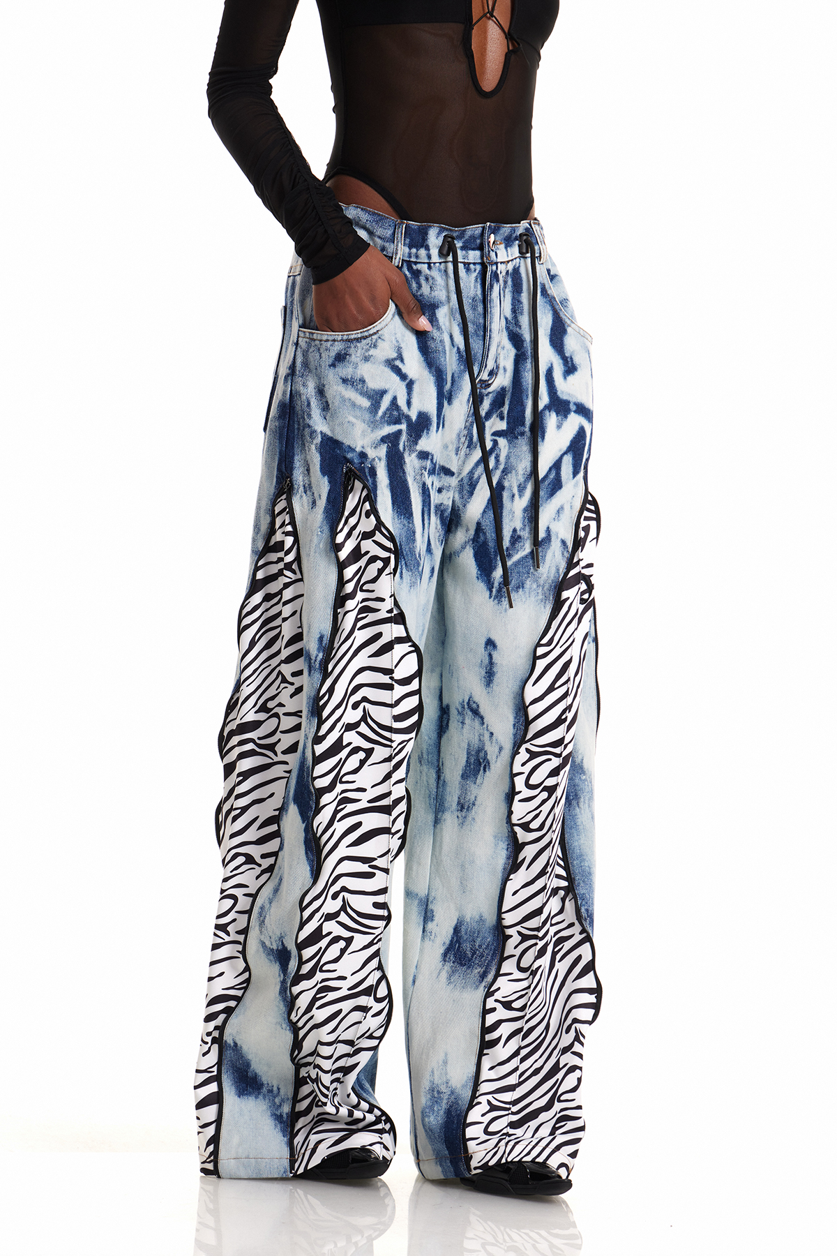 Caprina Deconstruct Tie Dye Barrel Jeans