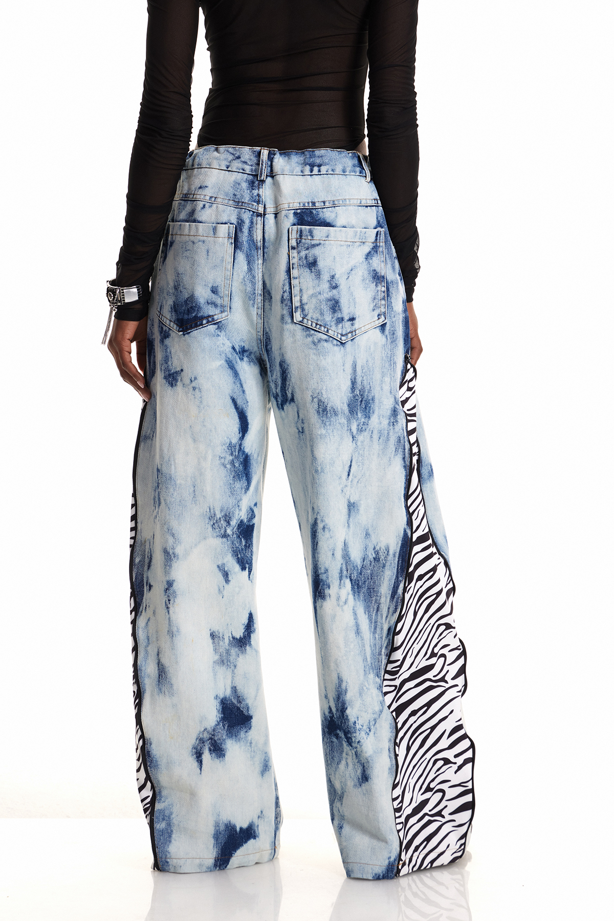 Caprina Deconstruct Tie Dye Barrel Jeans