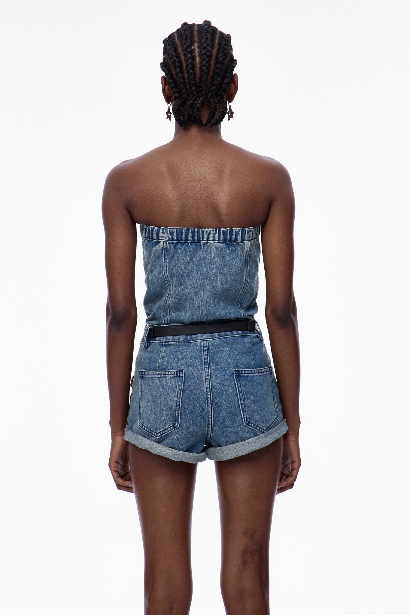 Caren Strapless Denim Jumpsuit