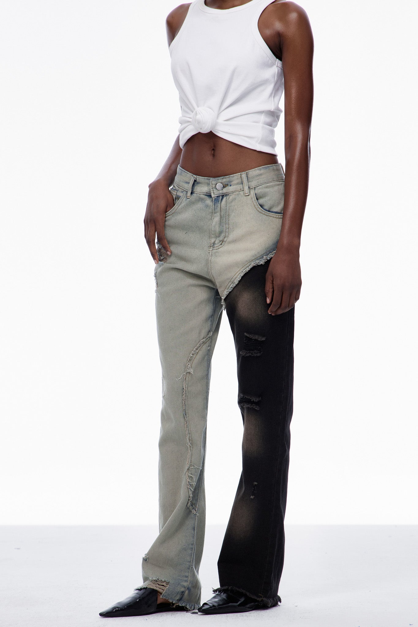 Carina Deconstruct Torn Jeans