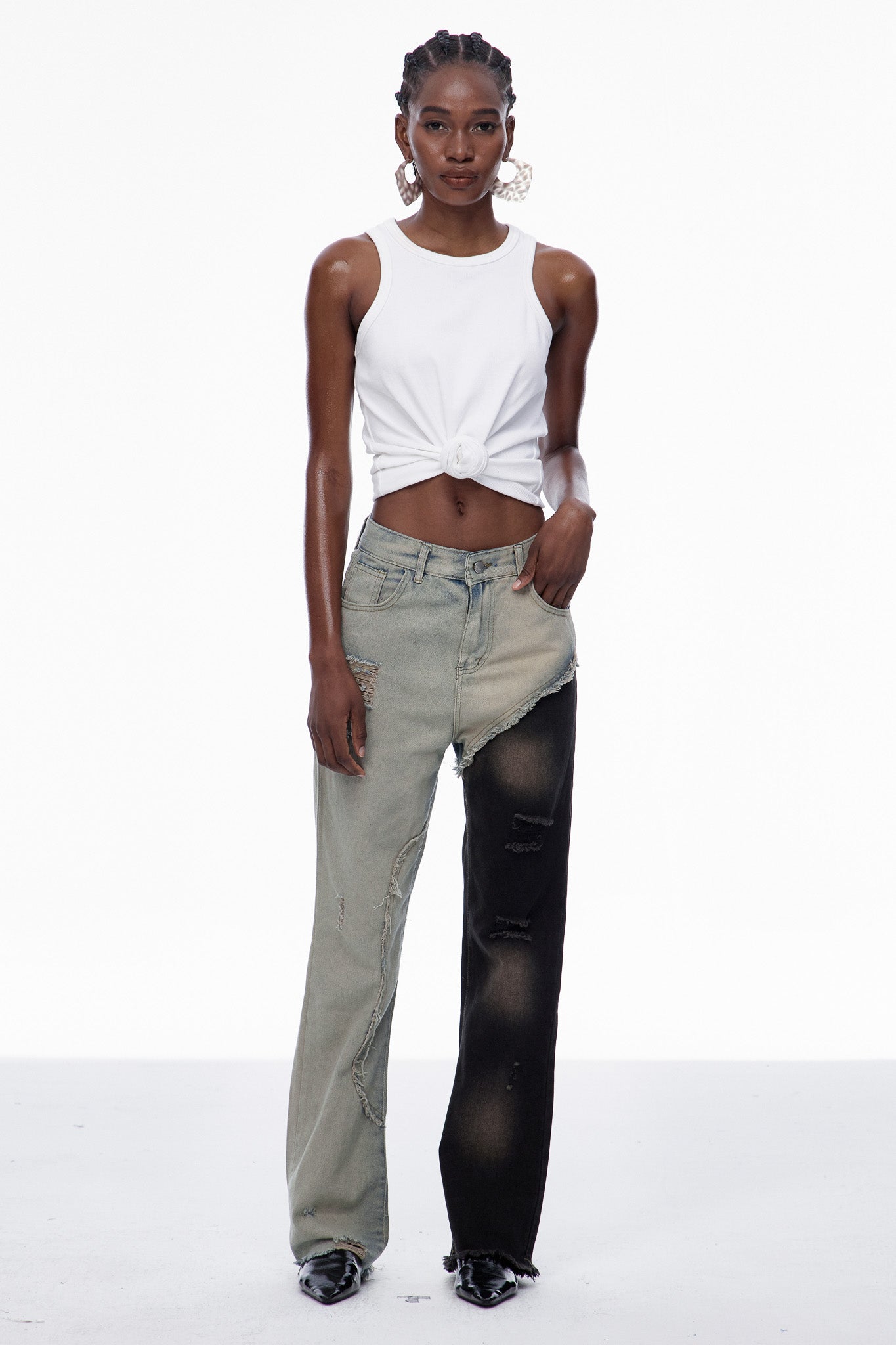 Carina Deconstruct Torn Jeans