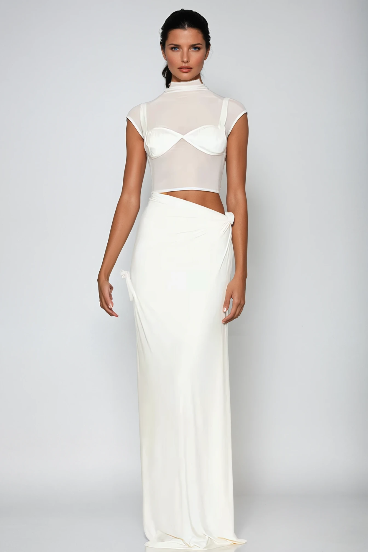 Carmelita Ruch Mesh Skirt Set