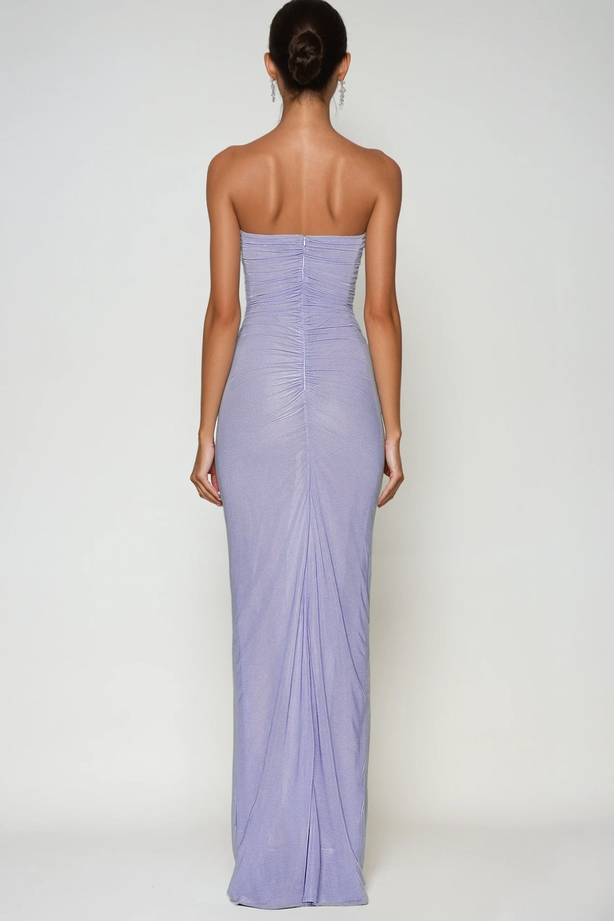 Carmelo Flower Ruch Cutout Maxi Dress