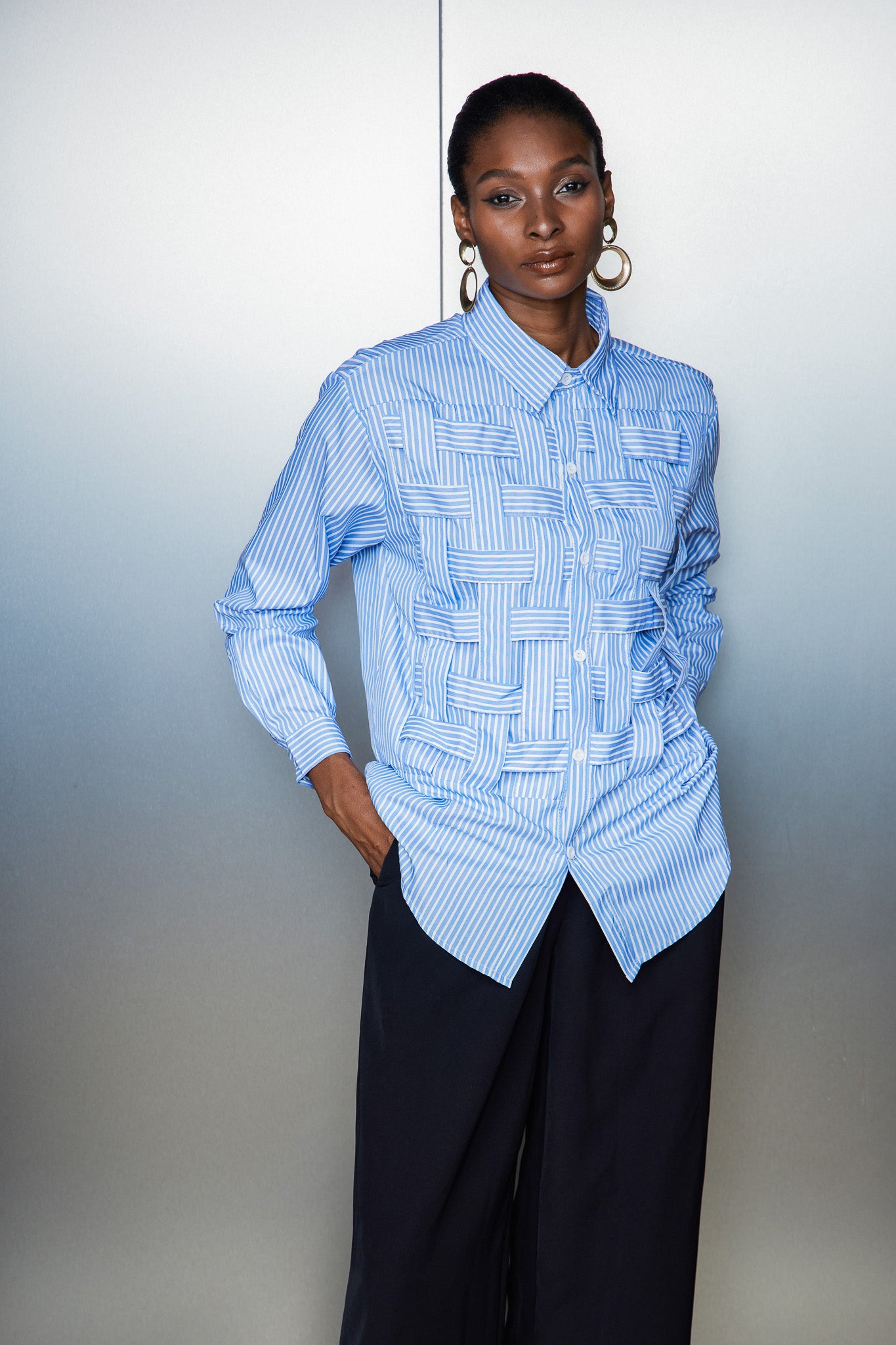 Castor Stripe Cross Shirt