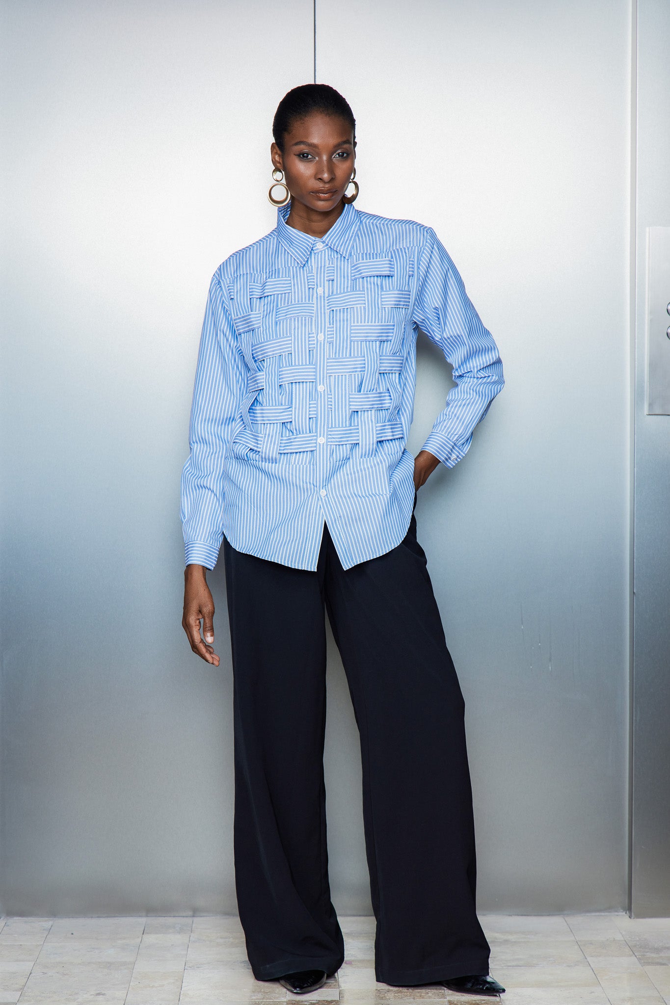 Castor Stripe Cross Shirt