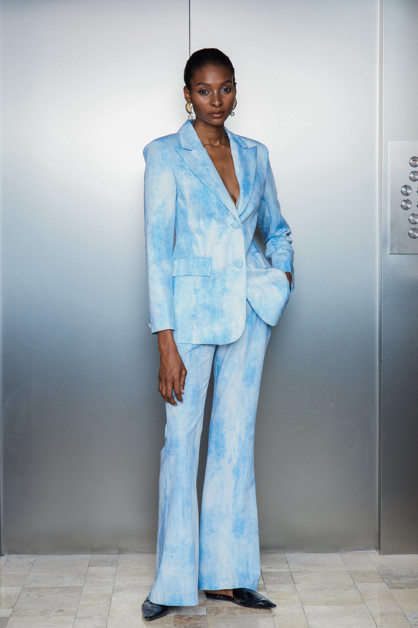 Cathleen Tie Dye Hayley Blazer Set