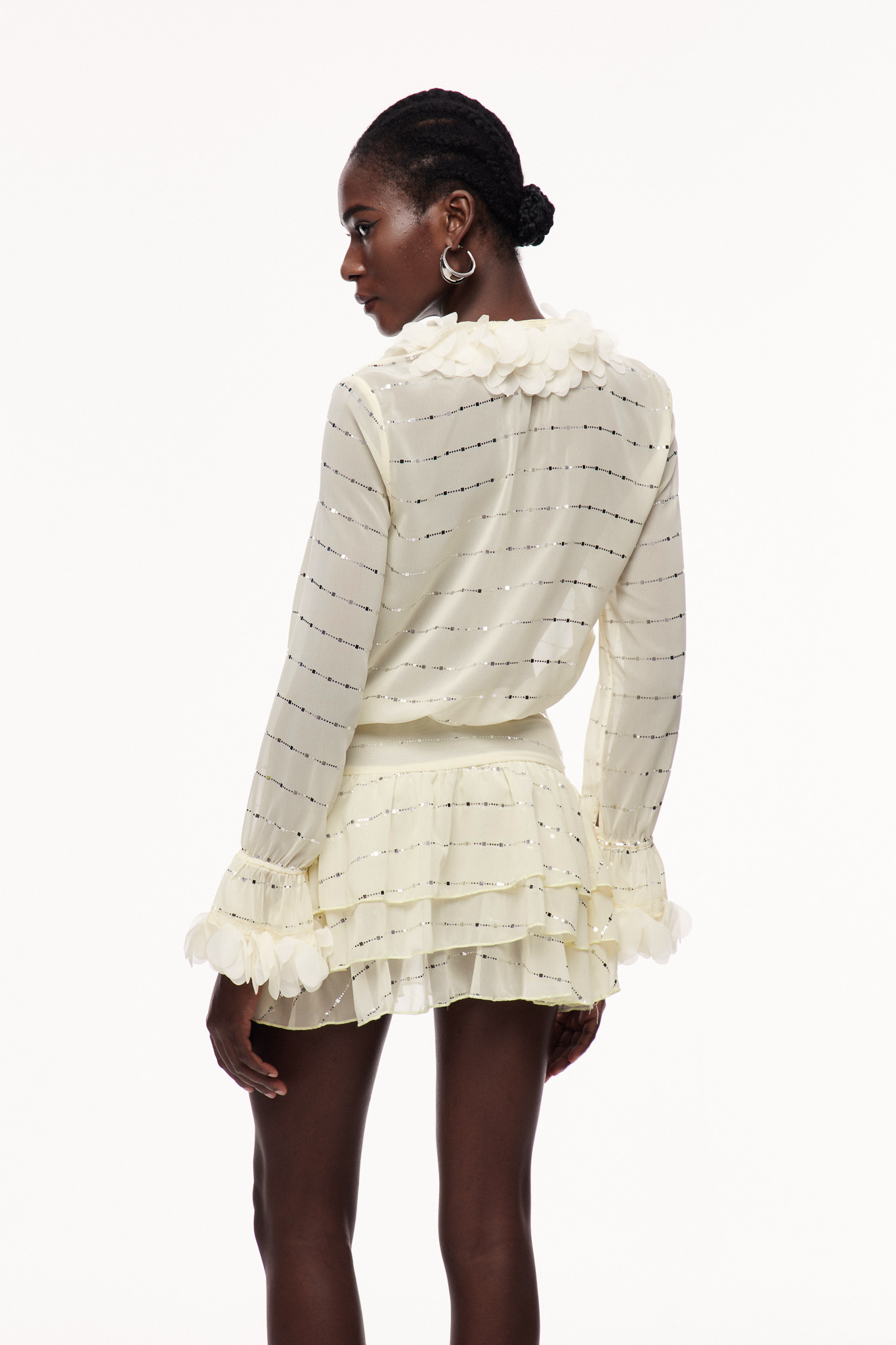 Cavan Sequin Ruffle Mini Dress