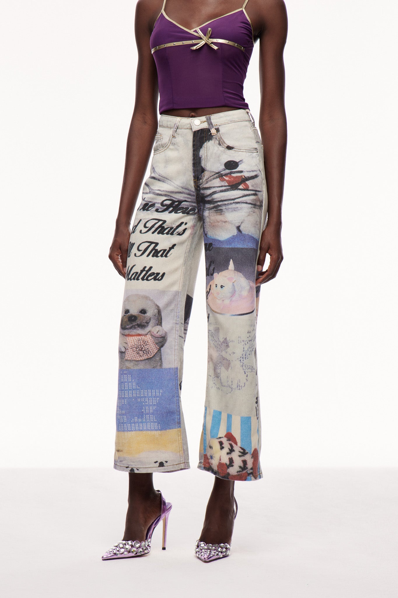 Cayley Print Jeans
