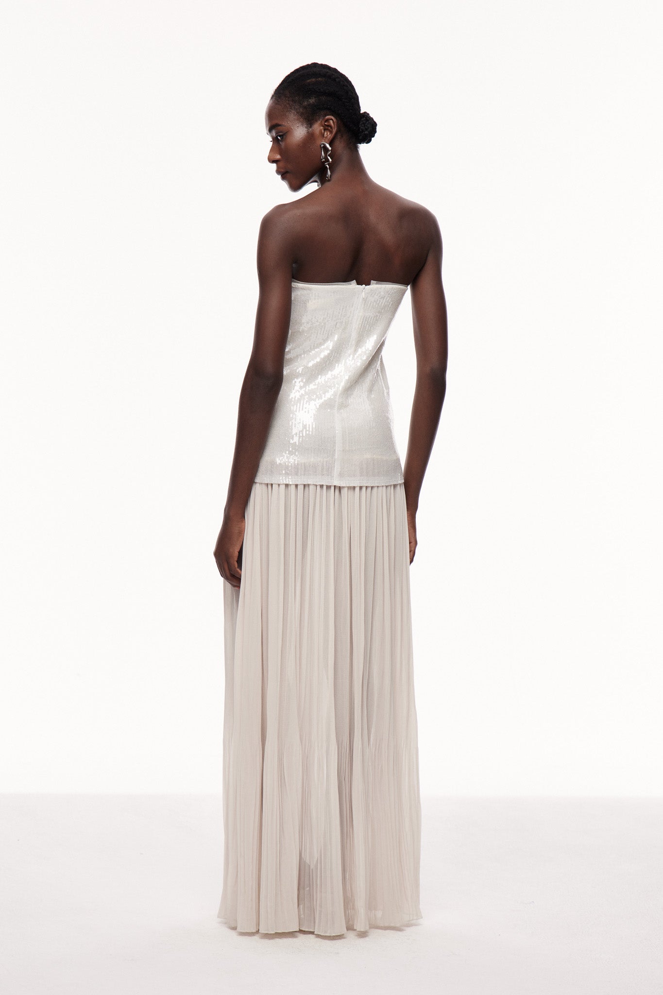 Celestia Sequin Ruffle Maxi Dress