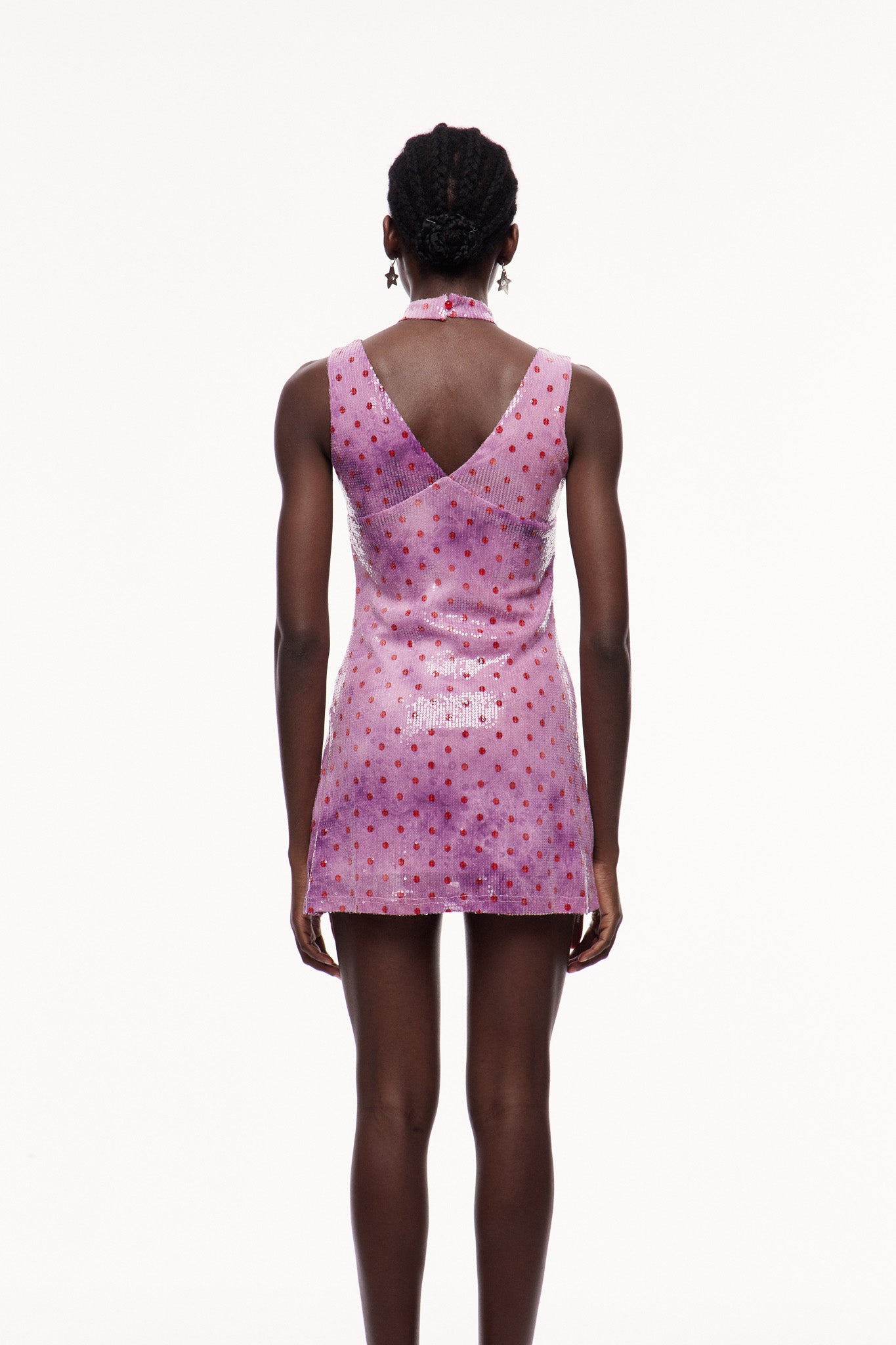 Celso Sequin Dot Mini Dress
