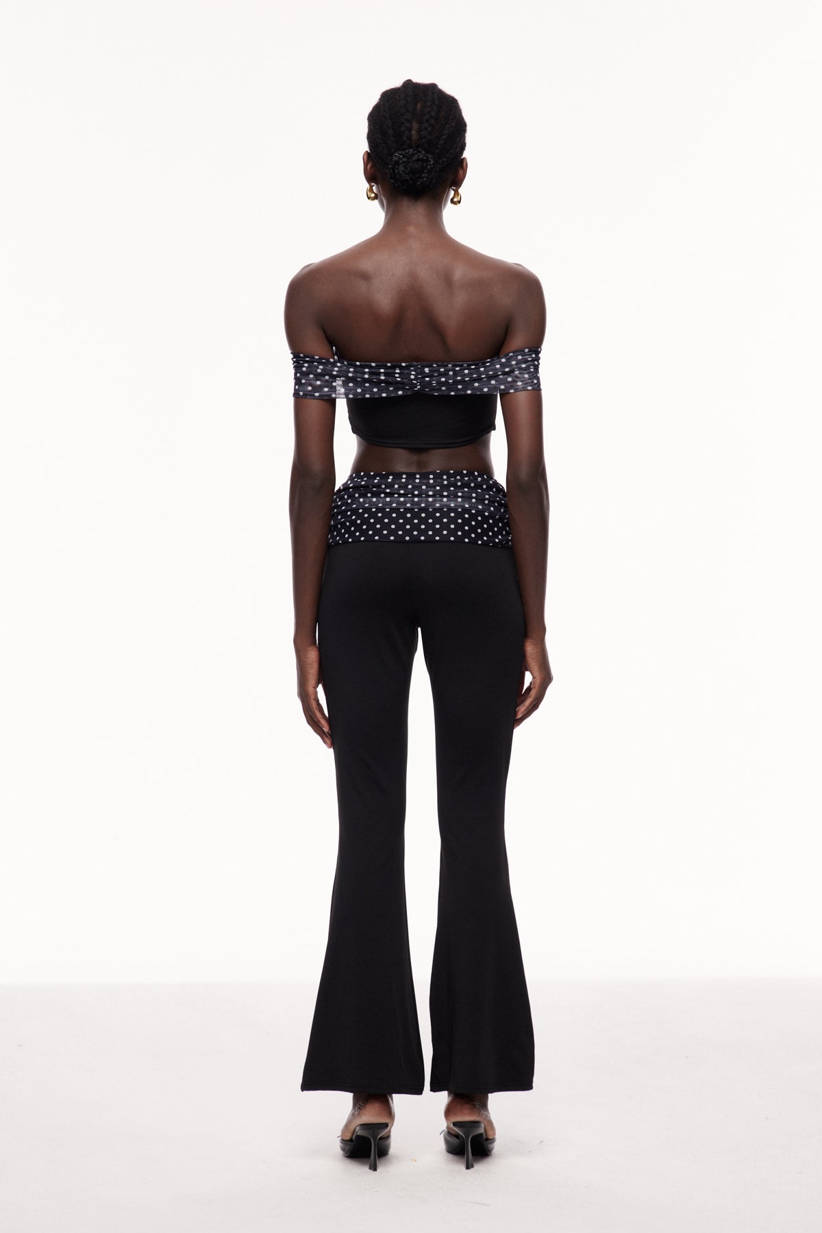 Cephas Dot Ruch Off Shoulder Pants Set