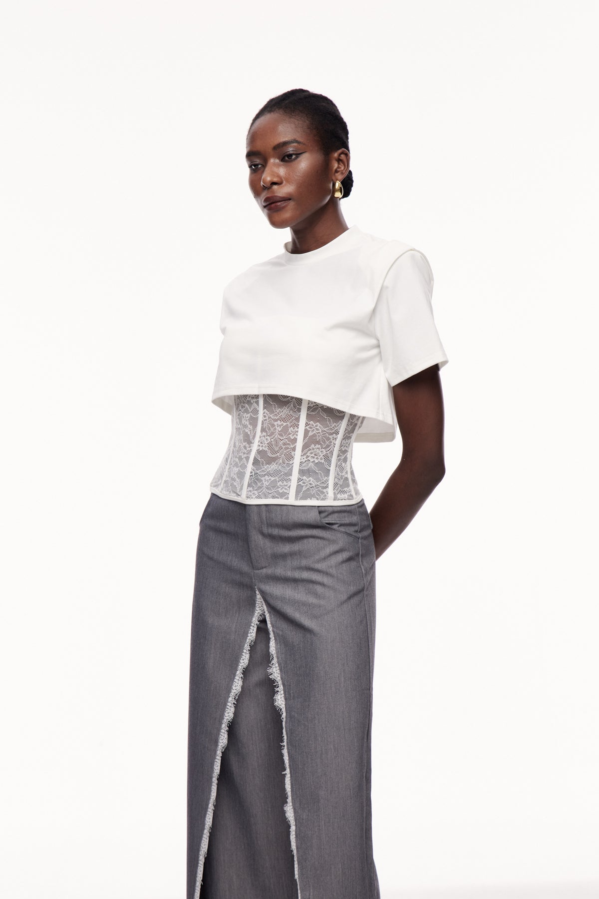 Cerberus Corset Lace T Shirt