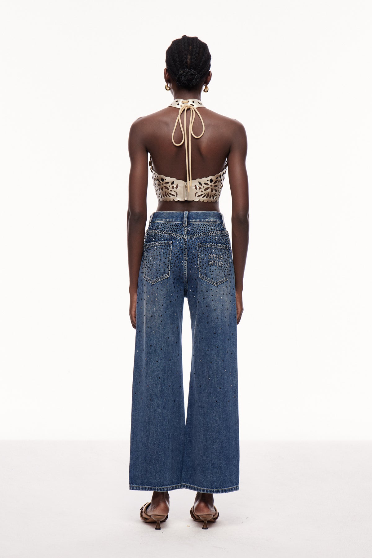 Ceridwen Cutout Halter Neck Top