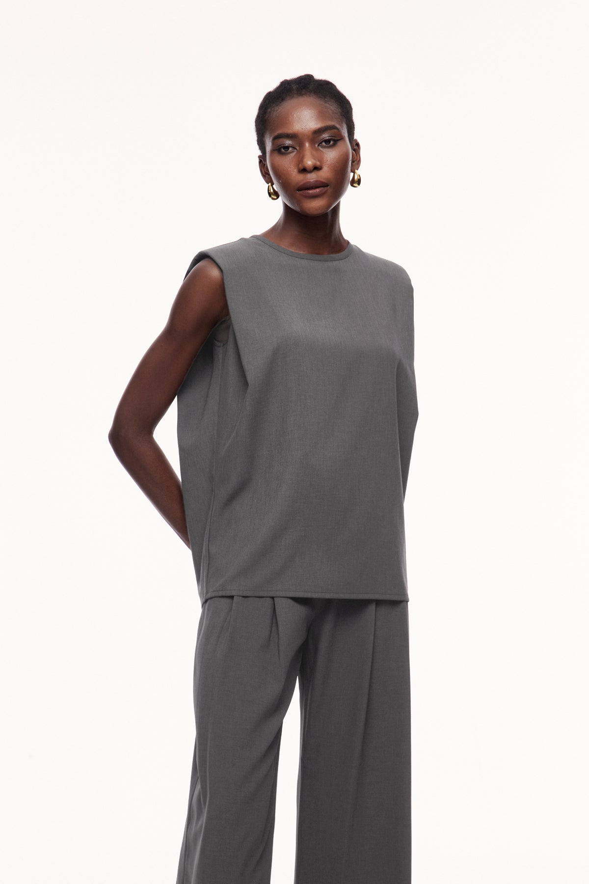 Cerise Sleeveless Top