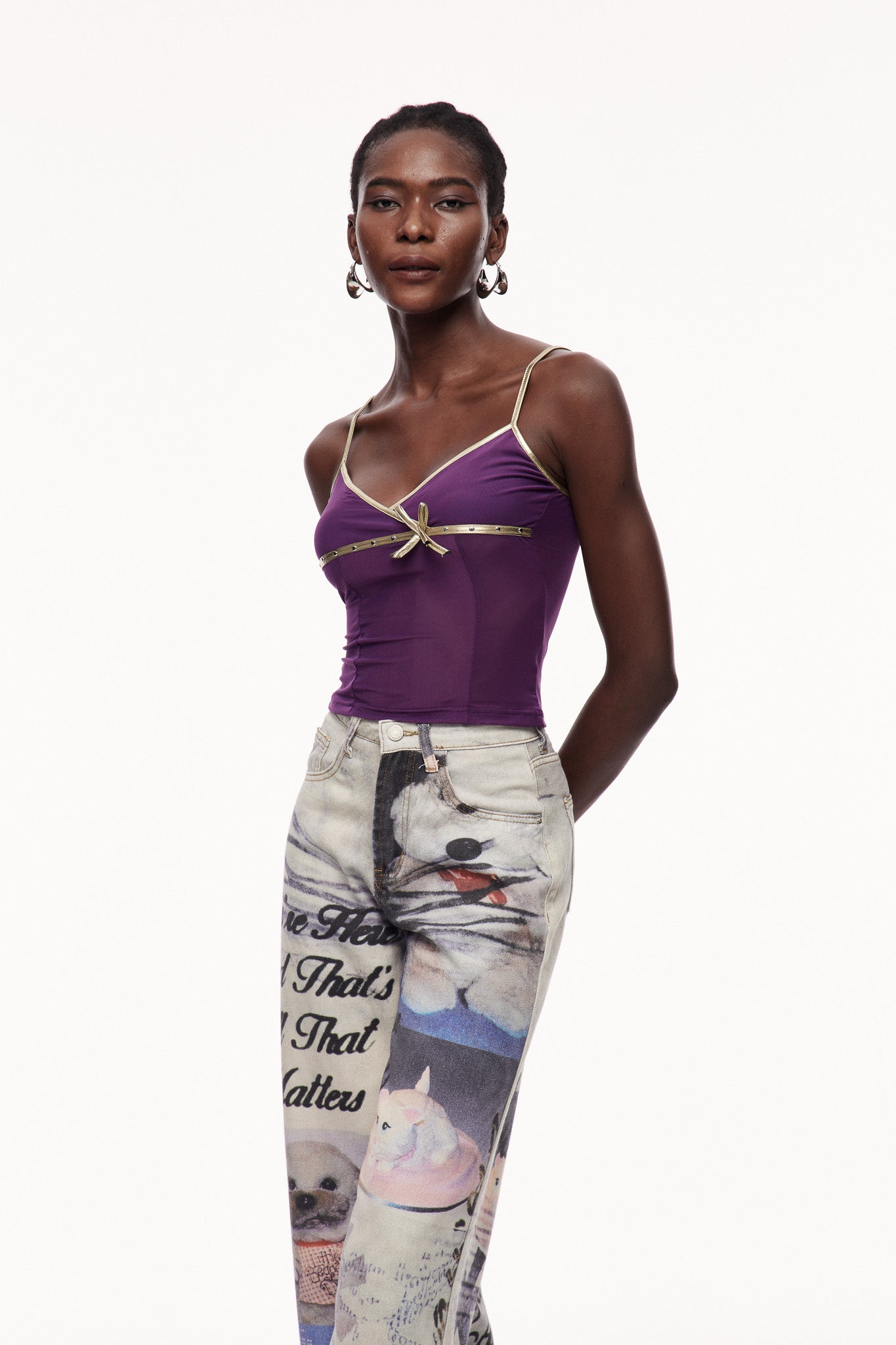 Cernunnos Mesh Spaghetti Top