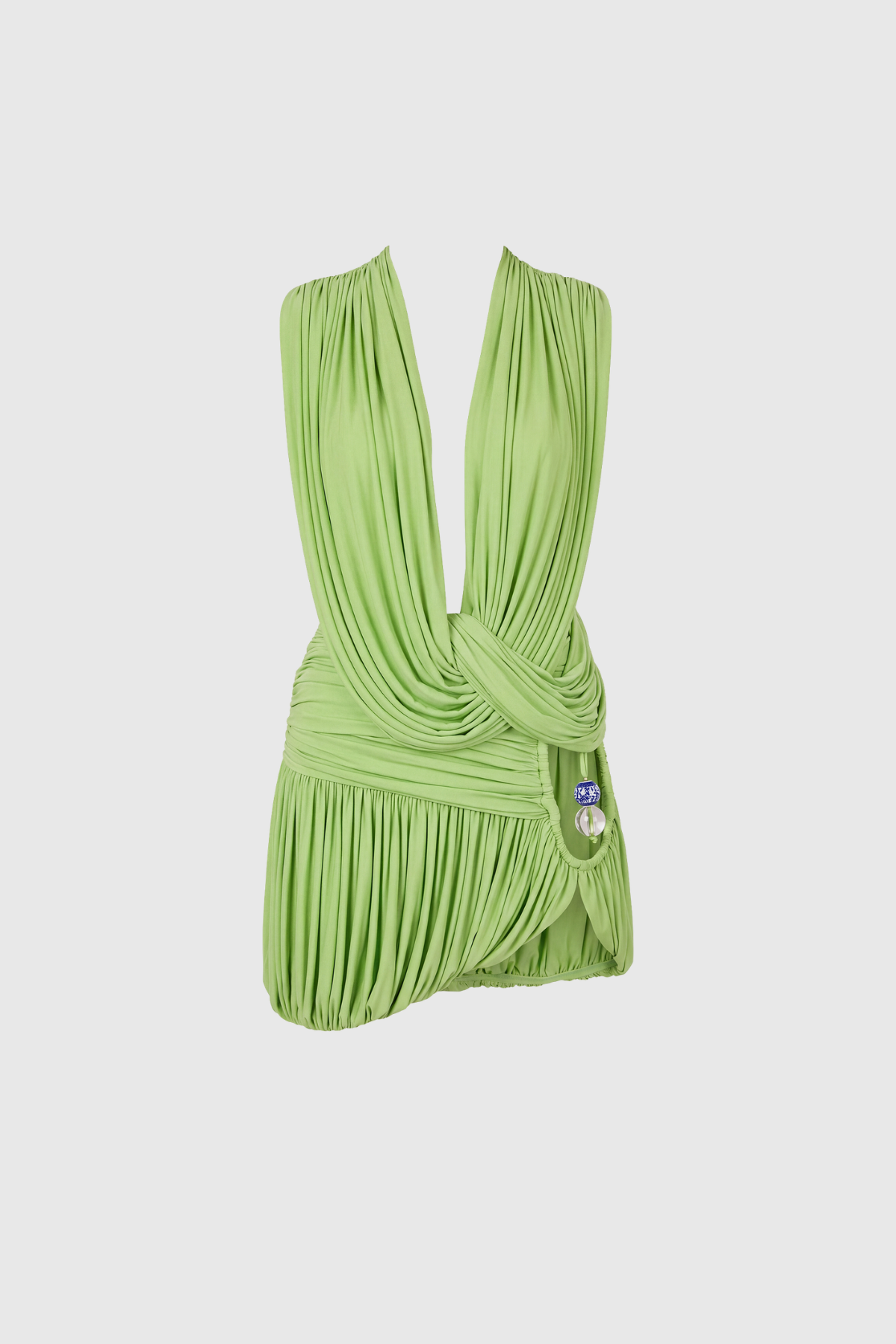 Ceylin Draped Back Plunge Skirt Set