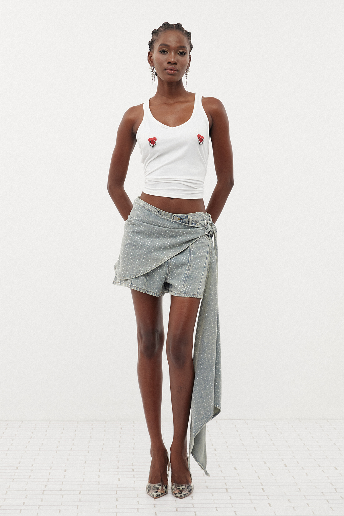 Chaac Fringe Ruch Shorts