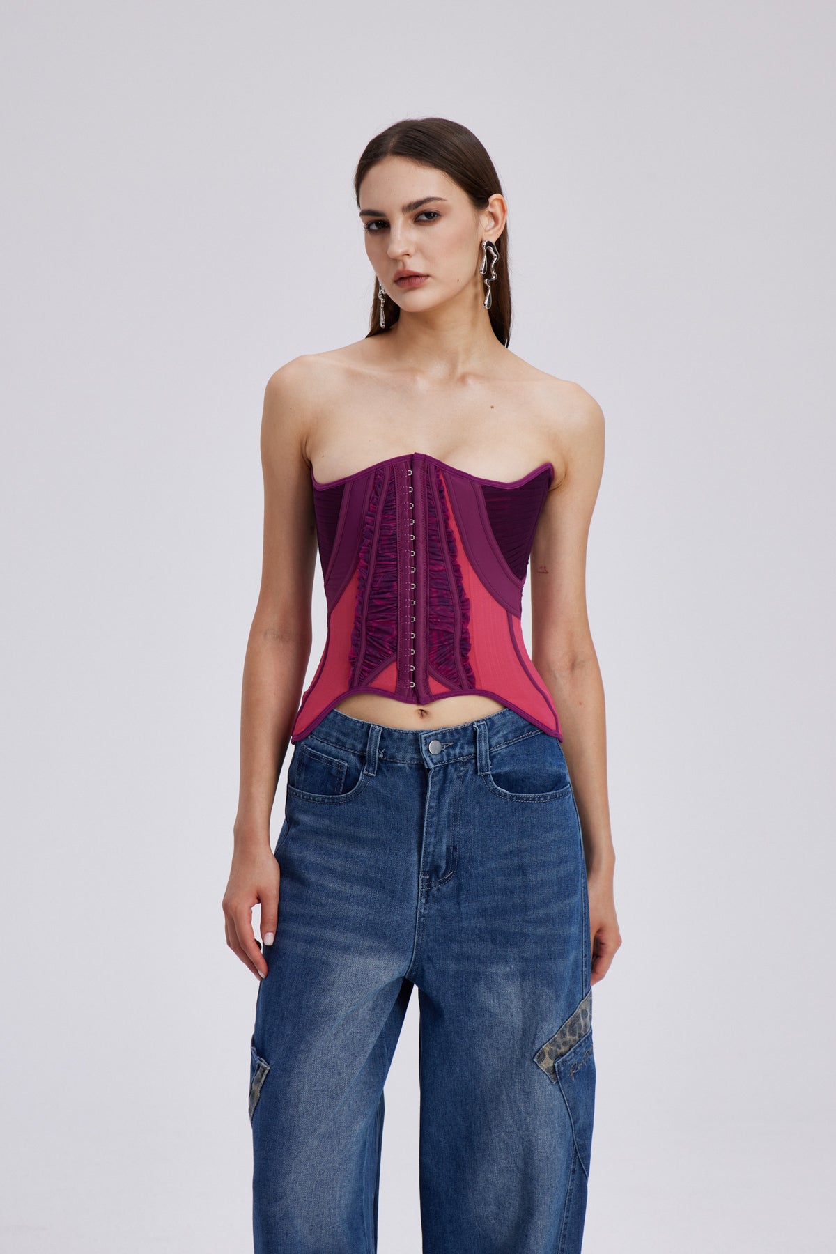 Charleen Ruch Corset Strapless Top
