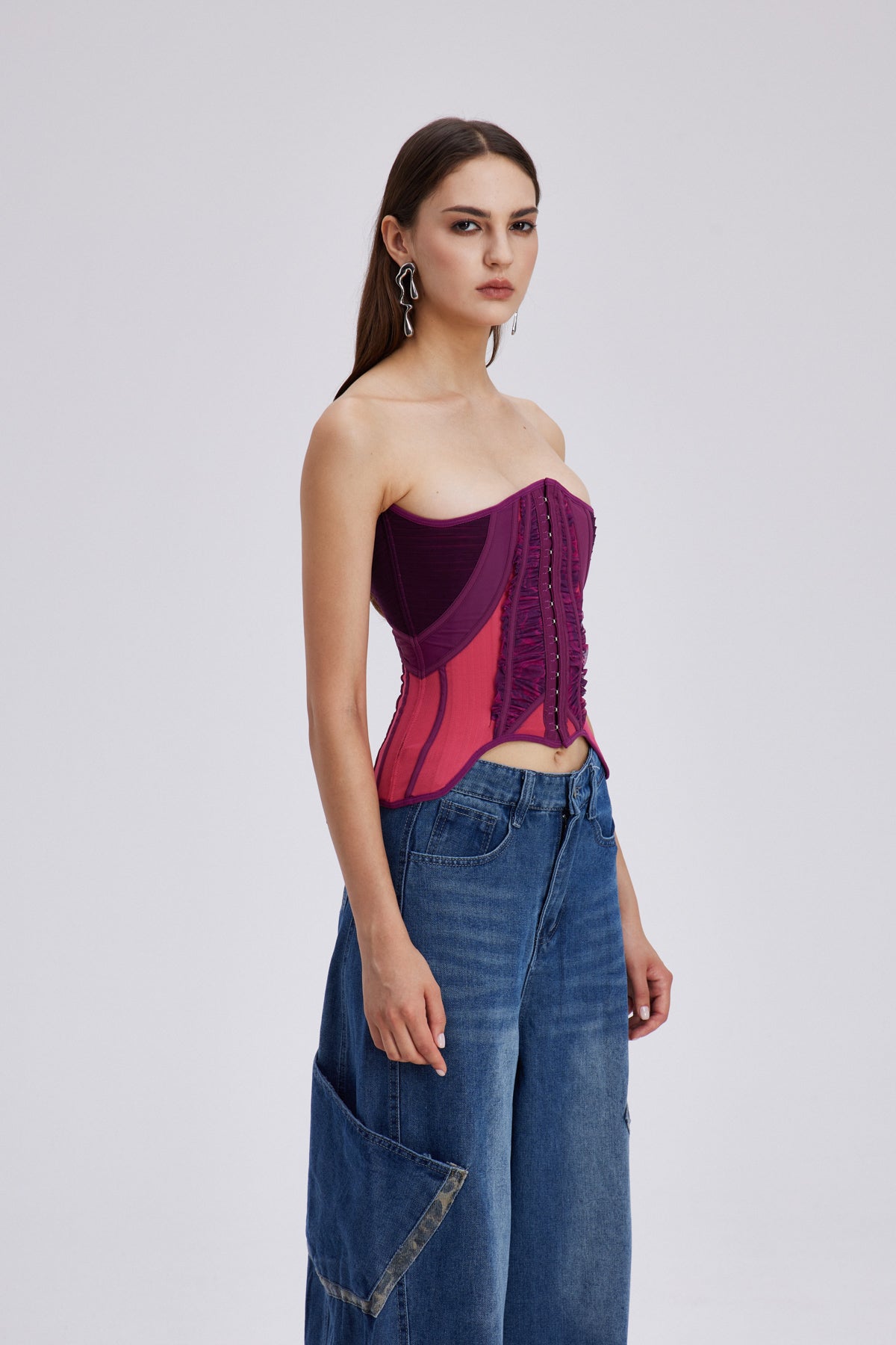 Charleen Ruch Corset Strapless Top