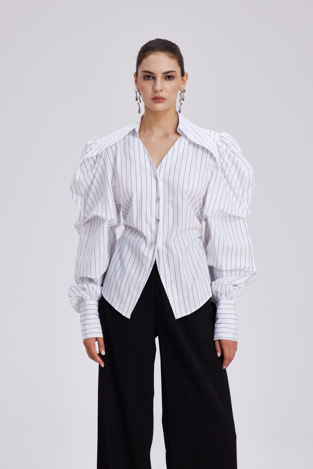 Chauncey Stripe Ruch Shirt