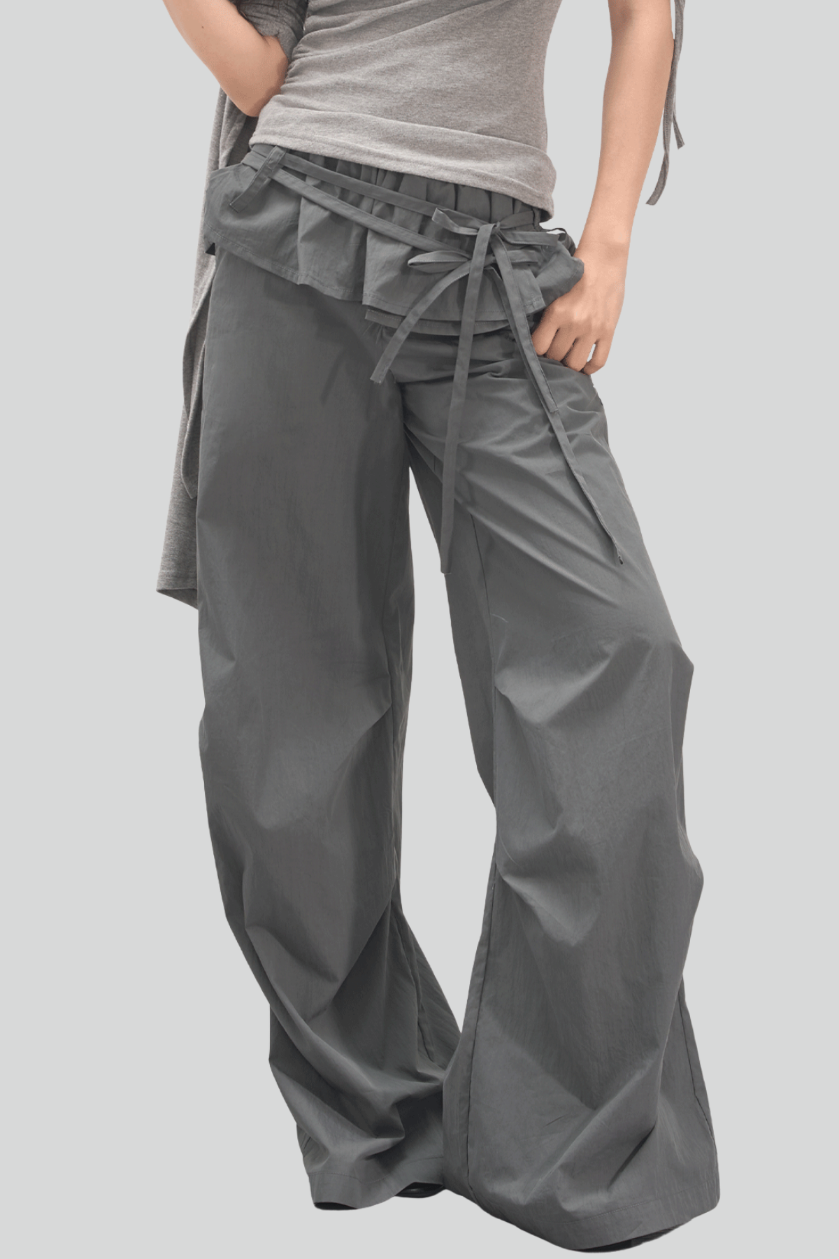 Chingis Deconstruct Ruffle Pants