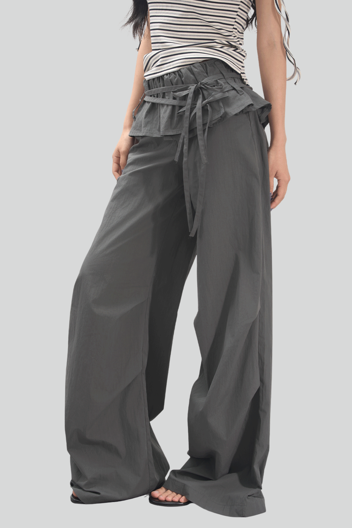 Chingis Deconstruct Ruffle Pants