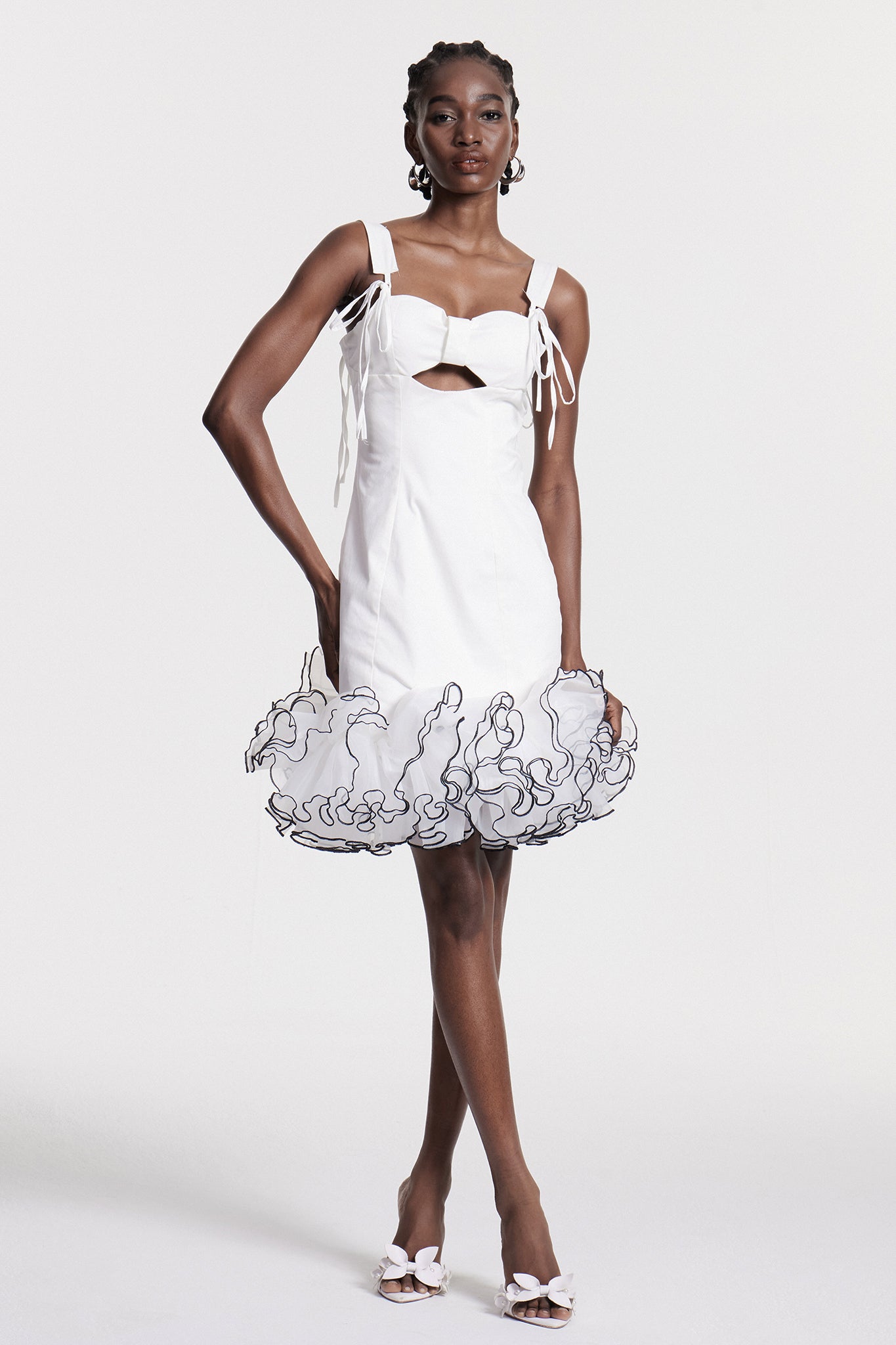 Chipo Ruffle Sleeveless Mini Dress