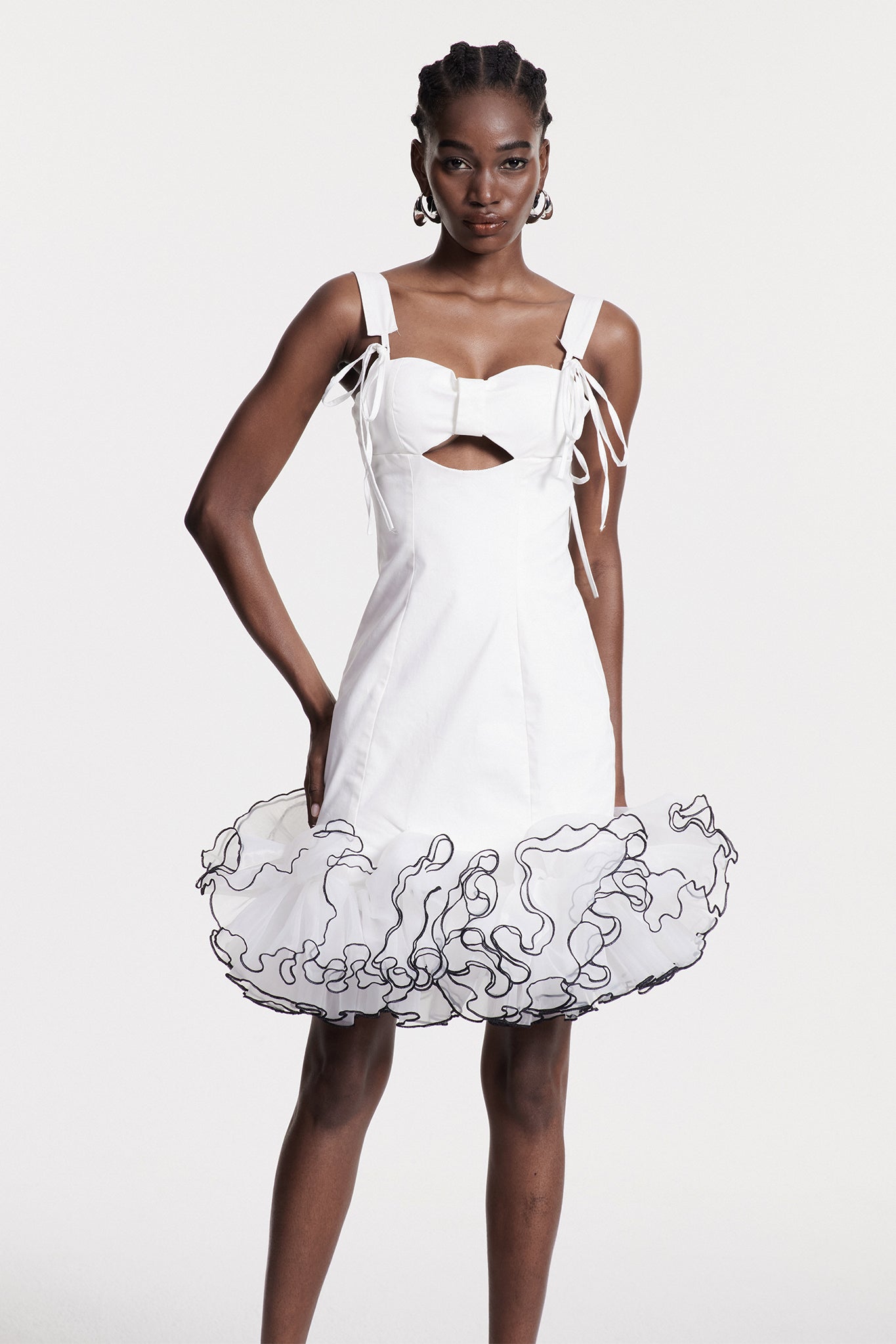 Chipo Ruffle Sleeveless Mini Dress