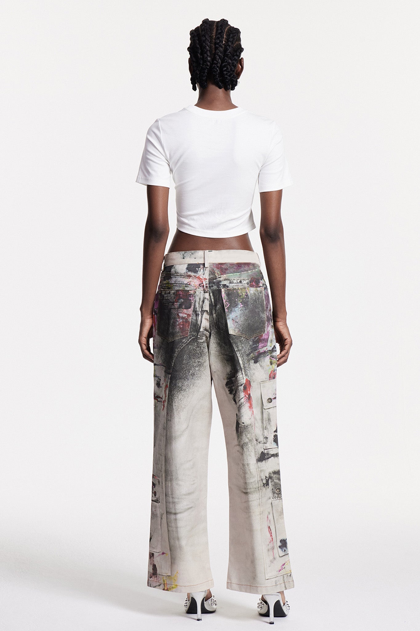 Chisomo Print Graffiti Jeans