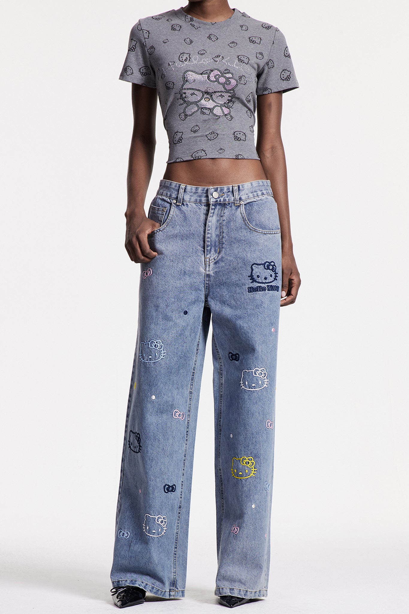 Cholpon Print Jeans