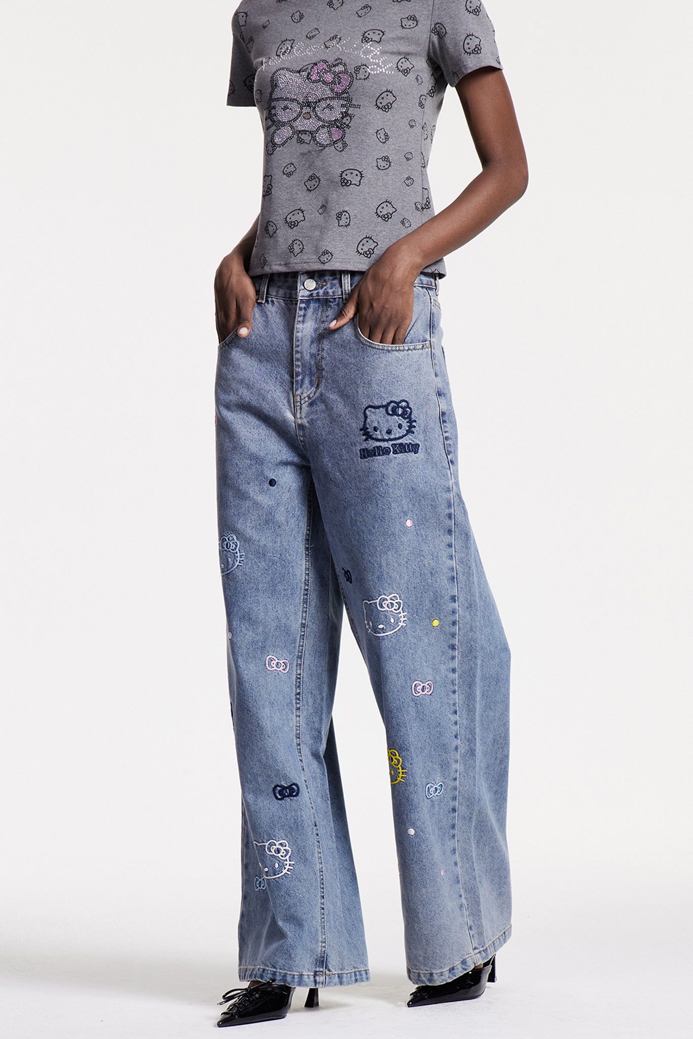 Cholpon Print Jeans