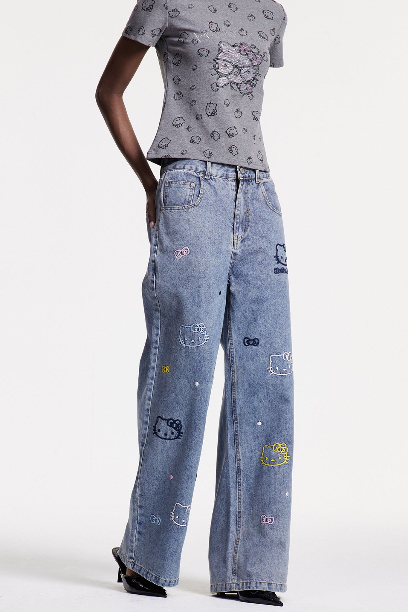 Cholpon Print Jeans