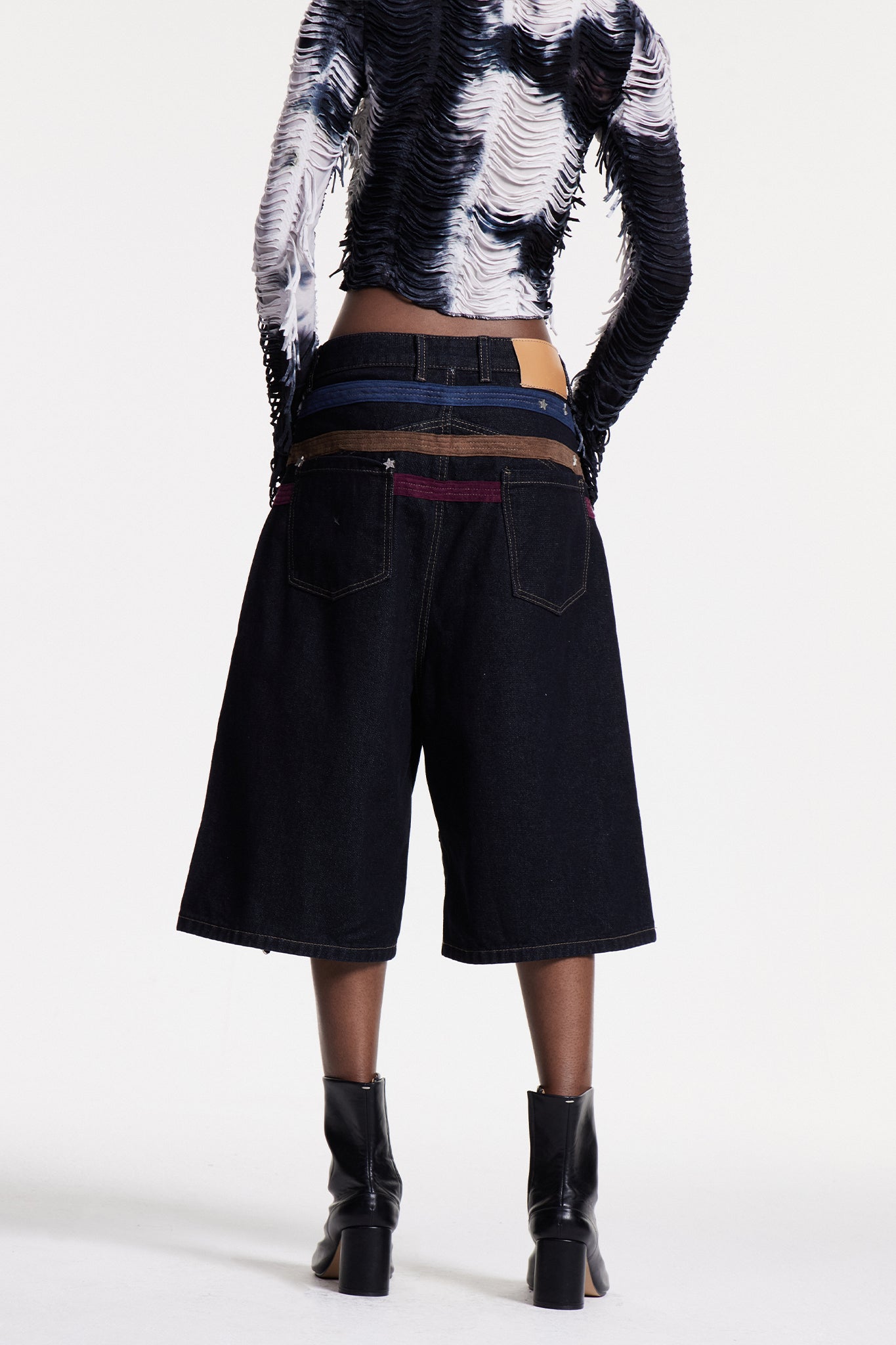 Christal Deconstruct Midi Jeans