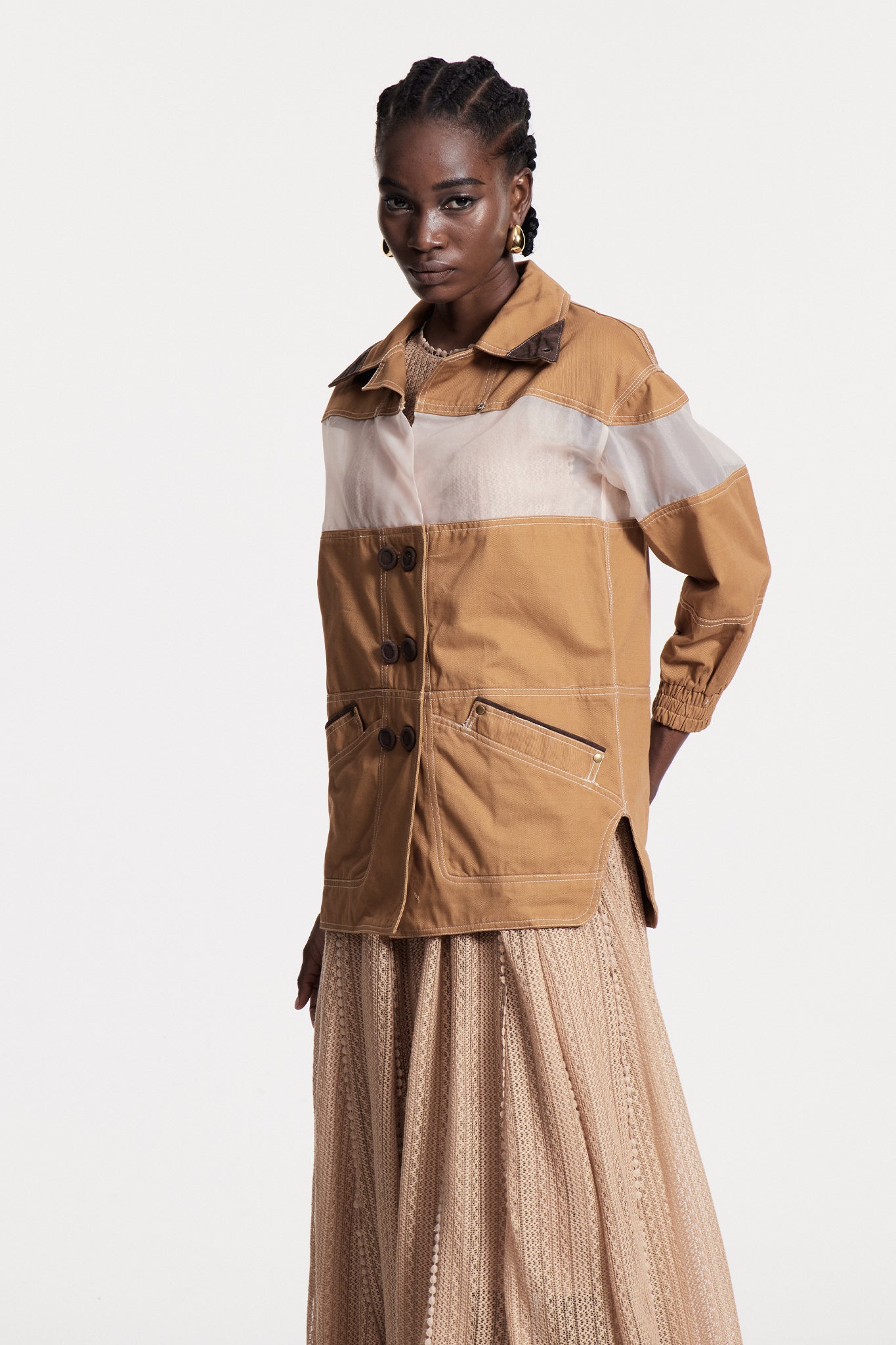 Christelle Deconstruct Mesh Jacket