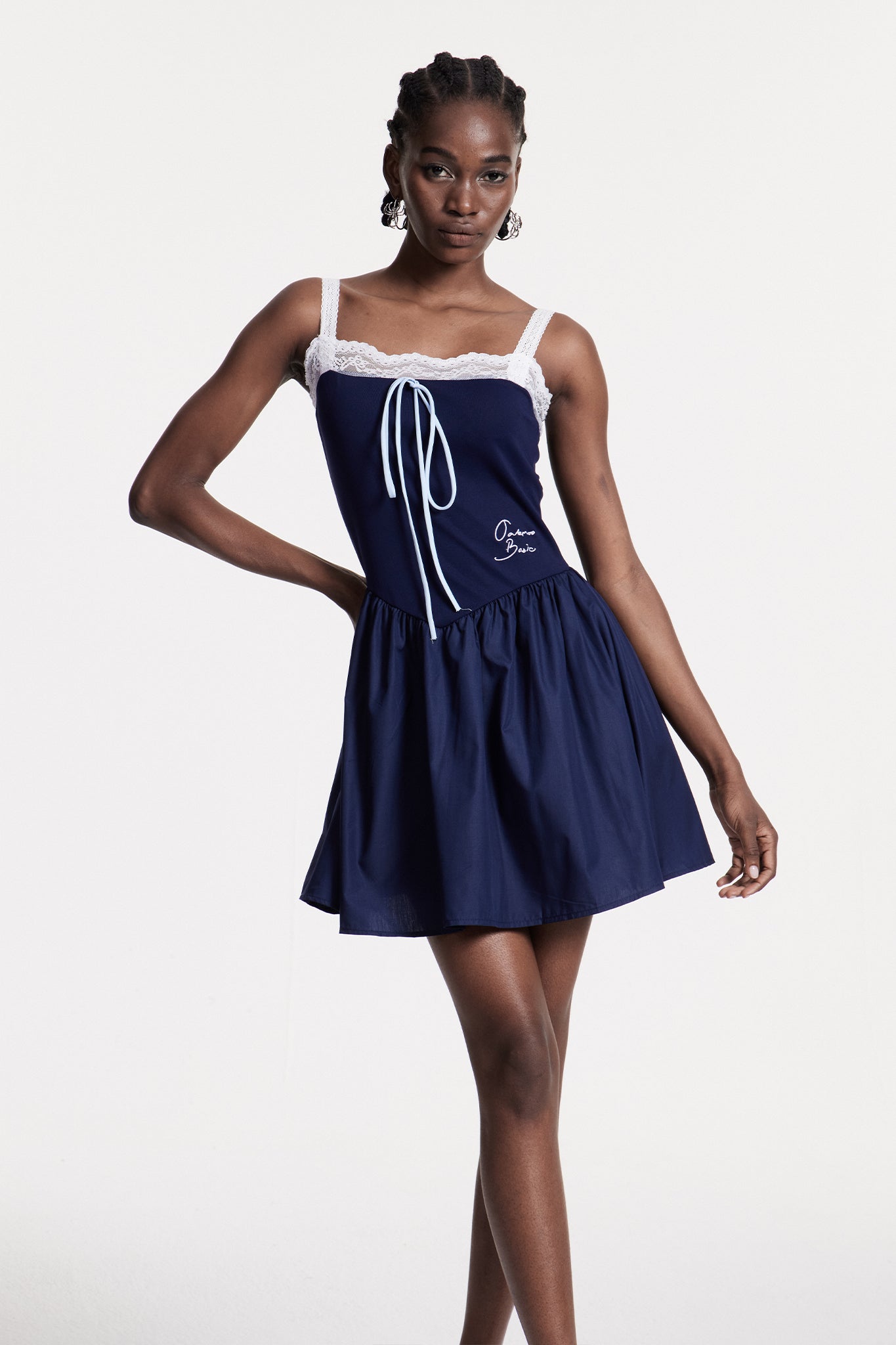 Christodoulos Lace Sleeveless Mini Dress