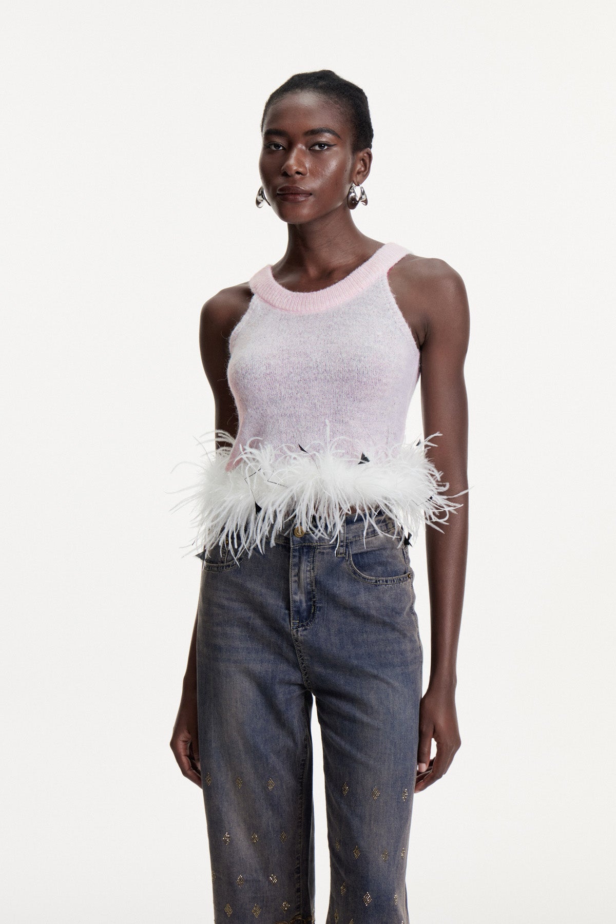 Christoffer Sleeveless Faux Fur Top