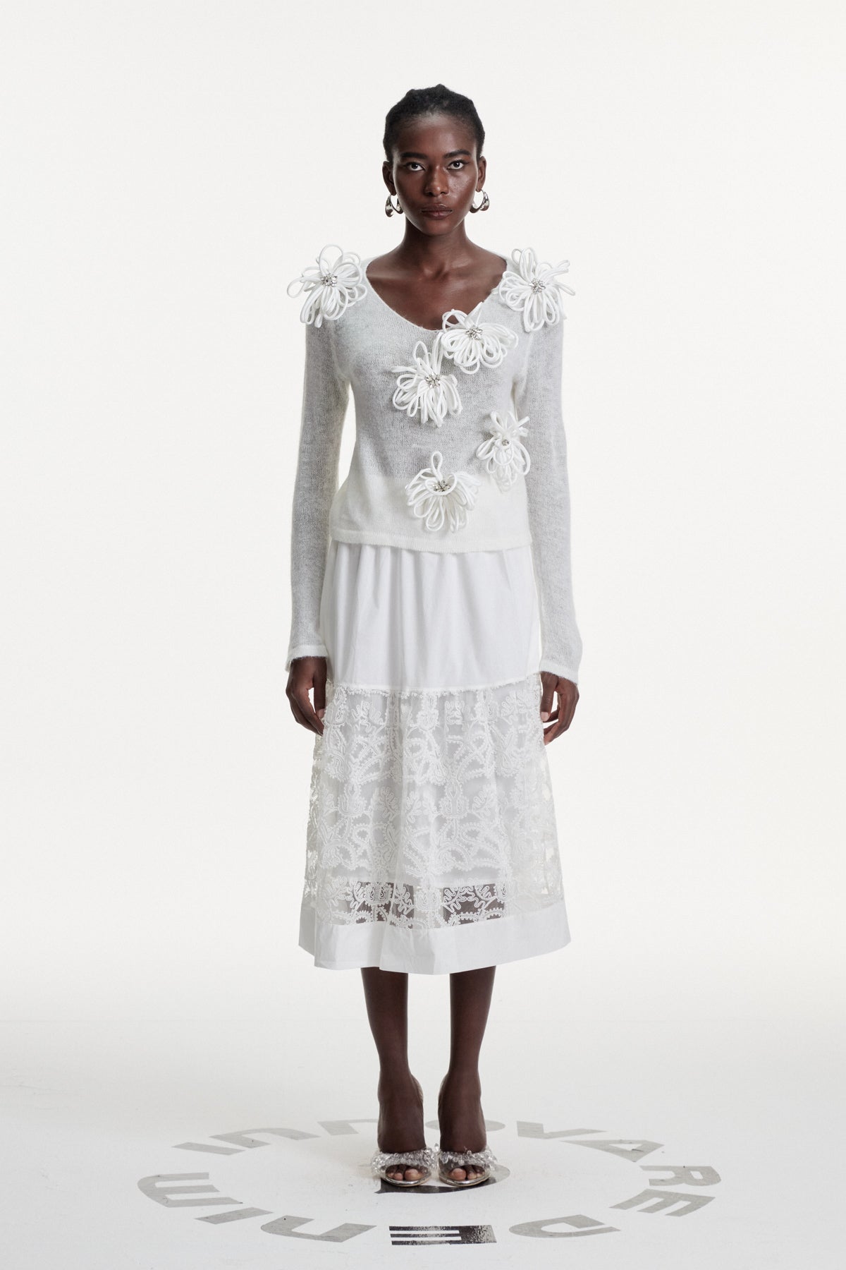 Dalila Cutout Lace Maxi Skirt