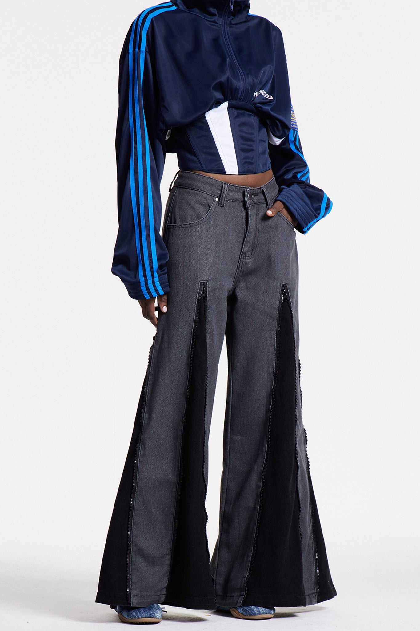 Chrizanne Deconstruct Barrel Jeans