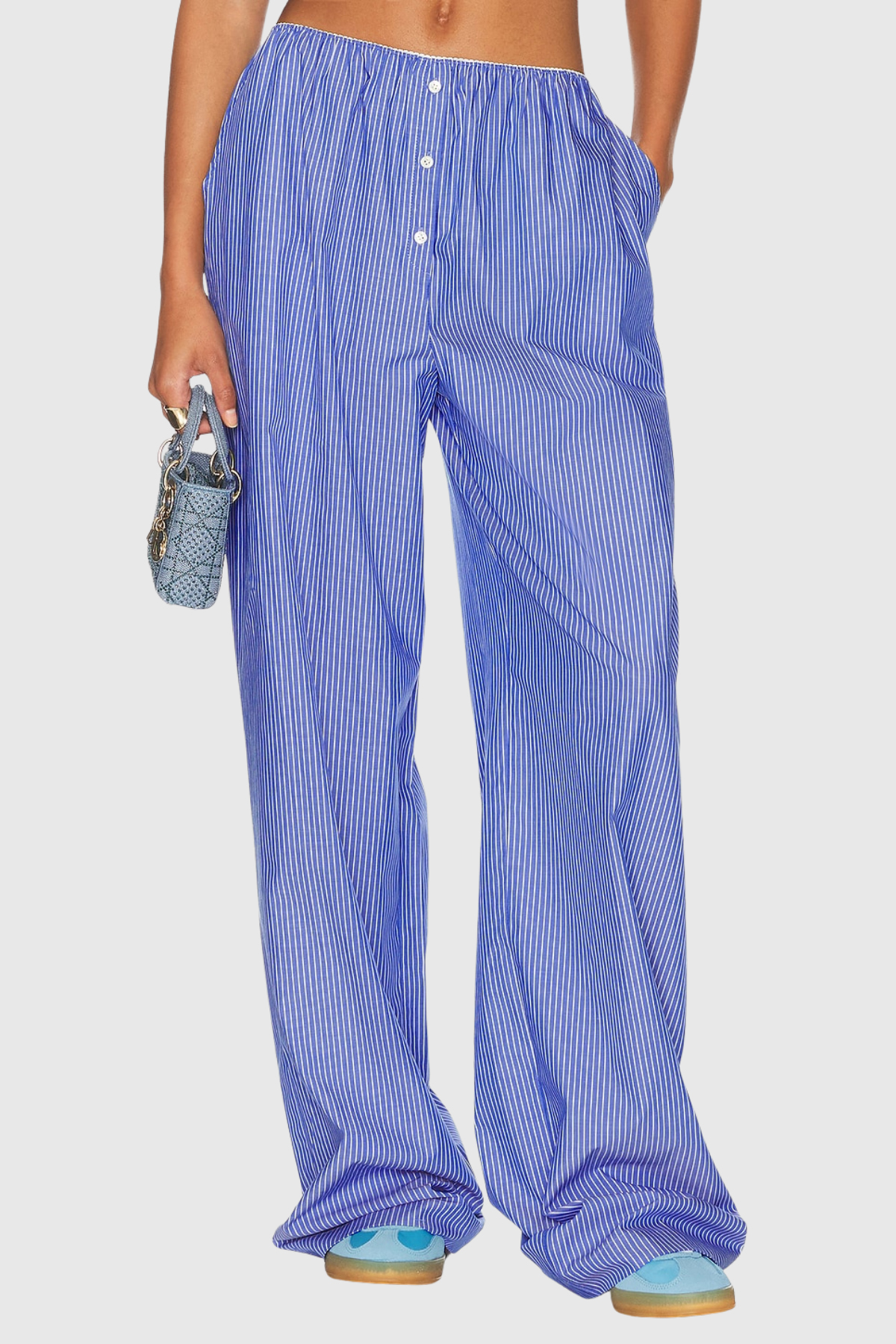 Cicely Spaghetti Stripe Pants Set