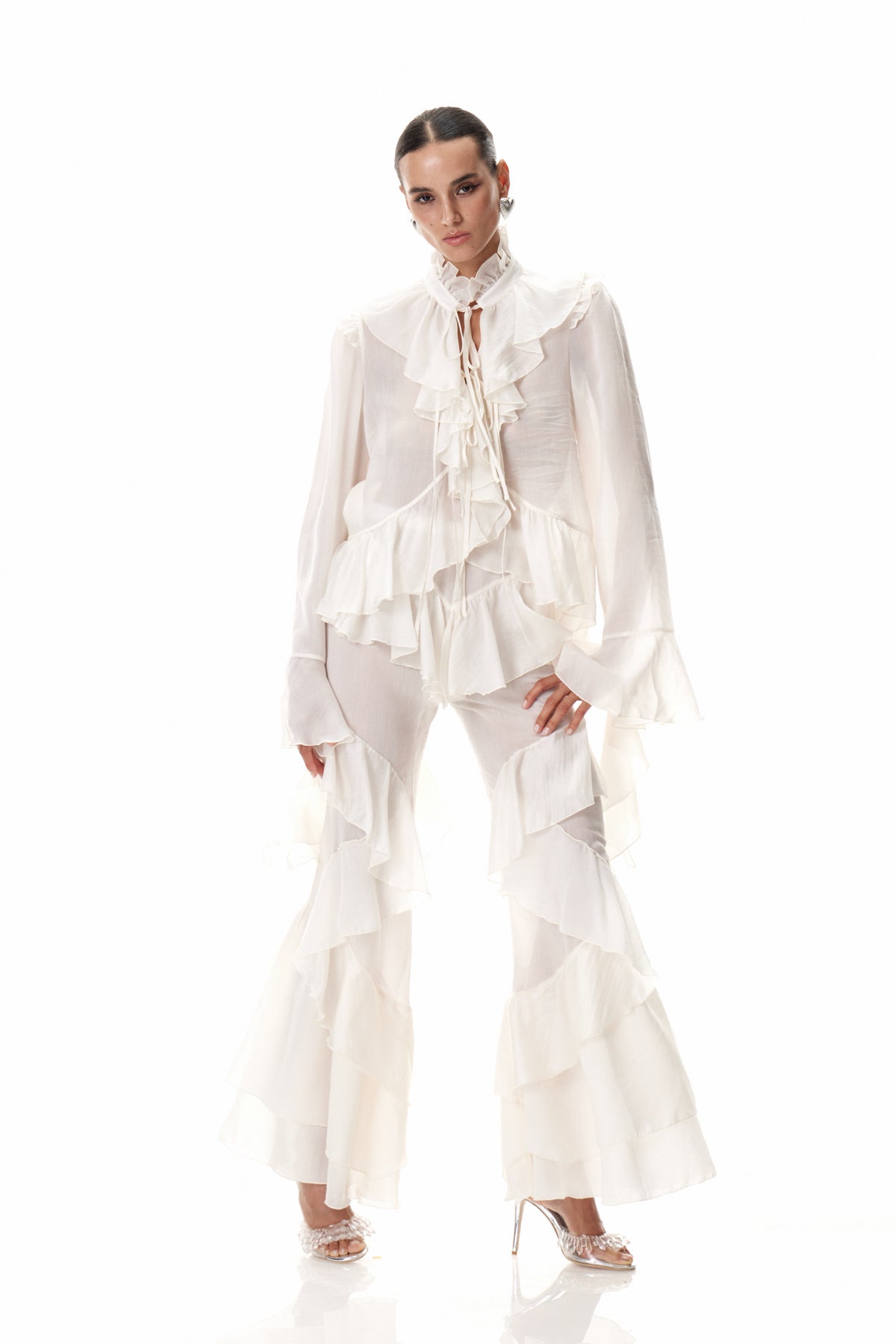 Cirila Ruffle Pants Set