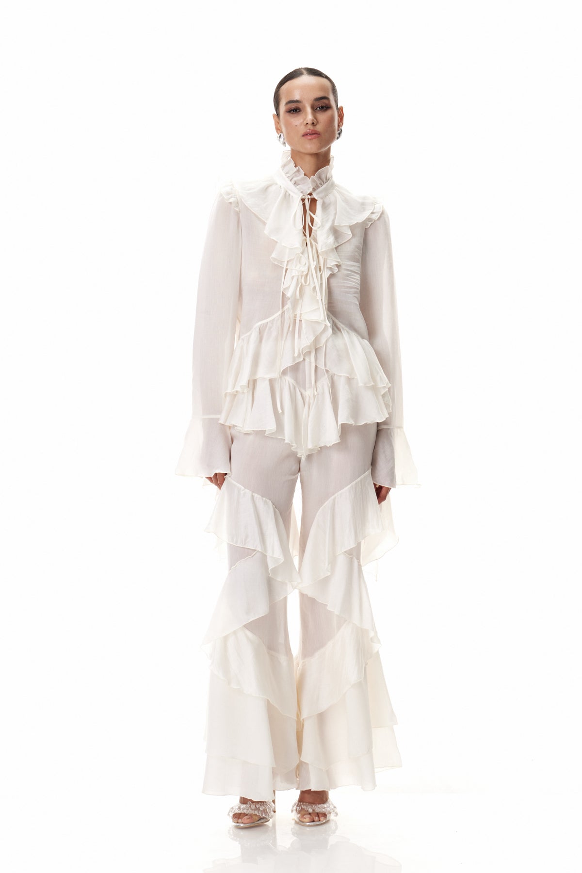 Cirila Ruffle Pants Set
