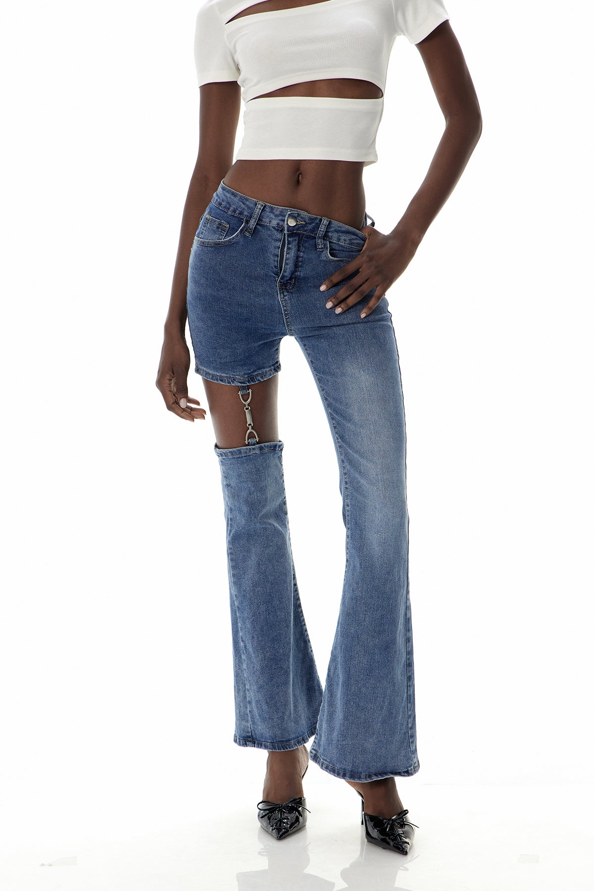 Claudette Asymmetric Jeans