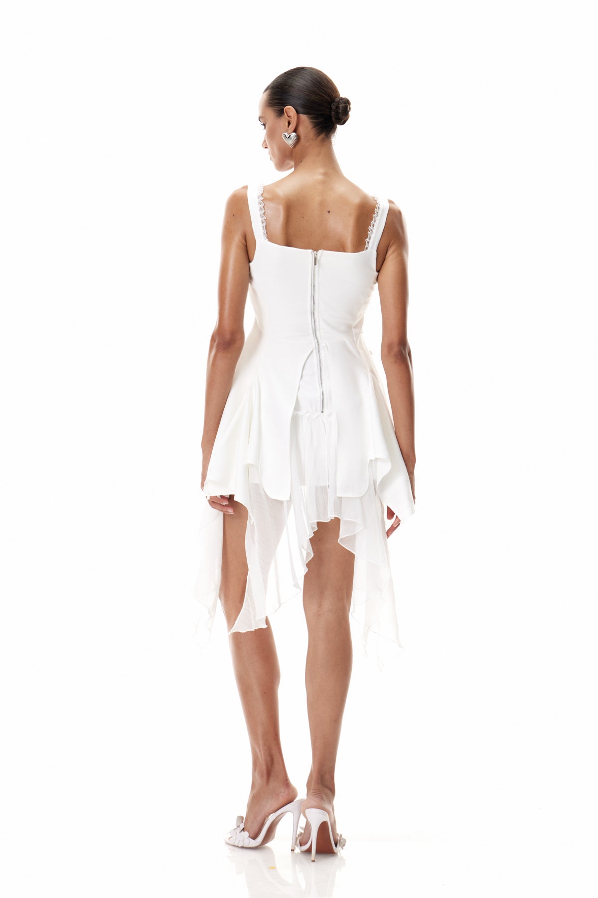 Claudiu Ruffle Fringe Mini Dress